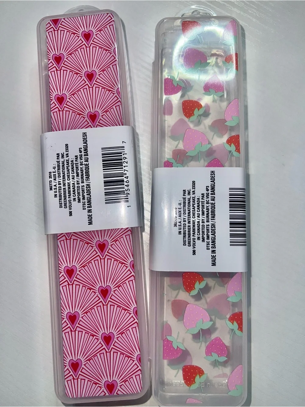 SASSY + CHIC Pink Printed Makeup Brush Holder